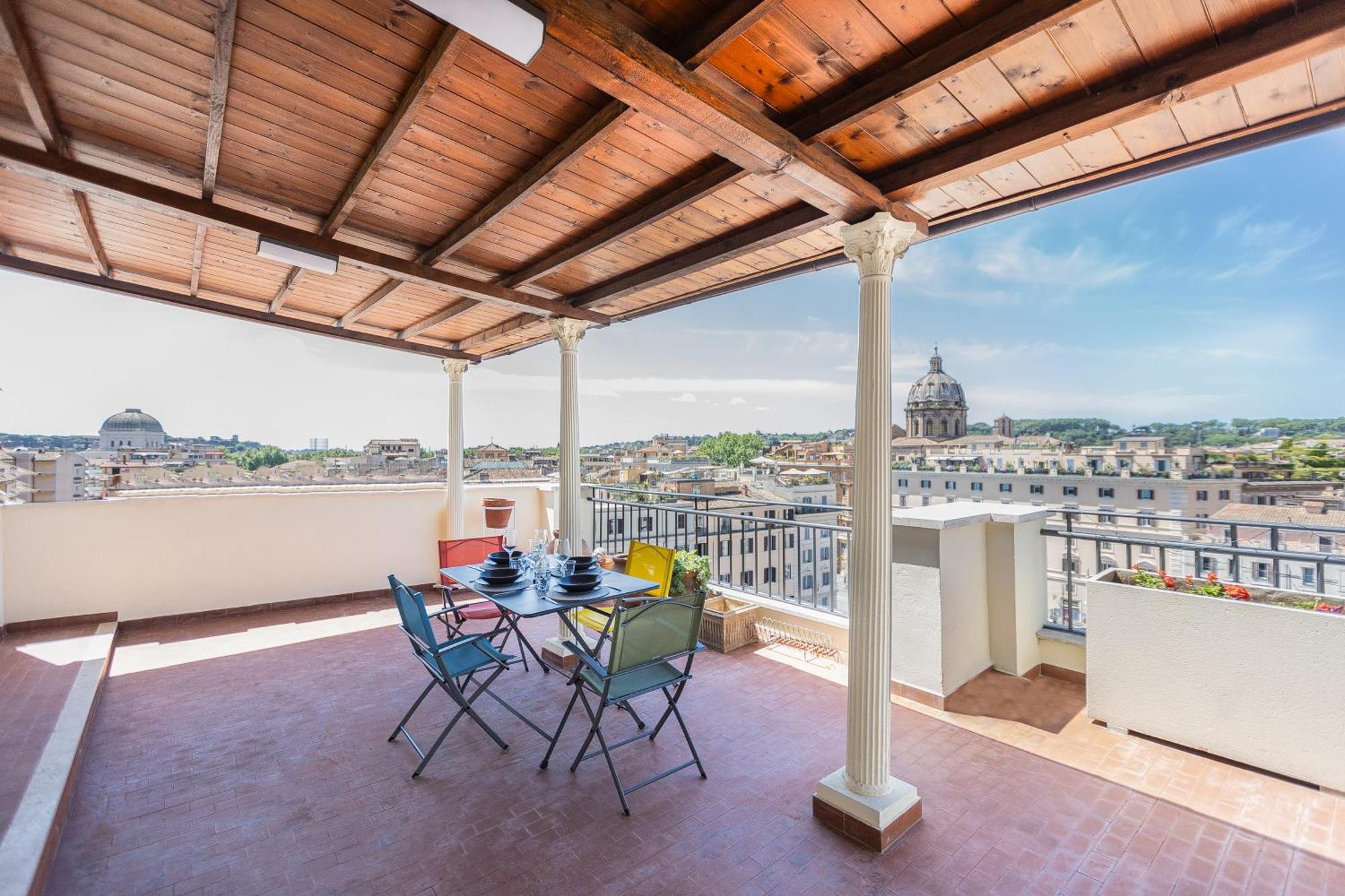 Caesar Penthouse Apartment Rome Bagian luar foto